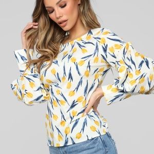Fashion Nova Long Sleeve Blouse